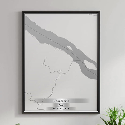ROAD MAP OF ROCAFUERTE, PERU BY MAPBAKES