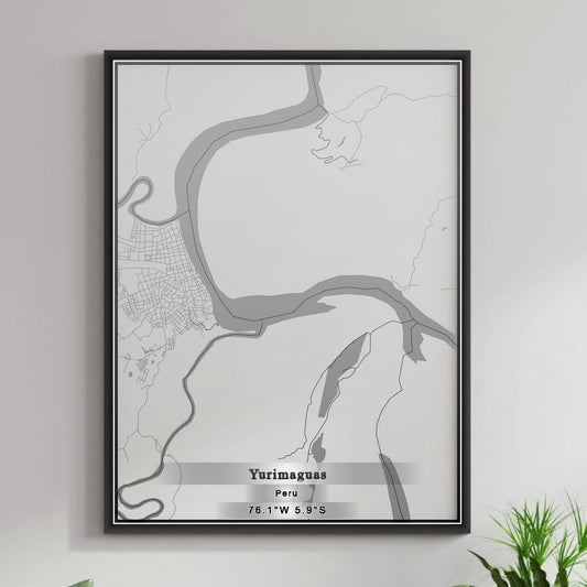 ROAD MAP OF YURIMAGUAS, PERU BY MAPBAKES