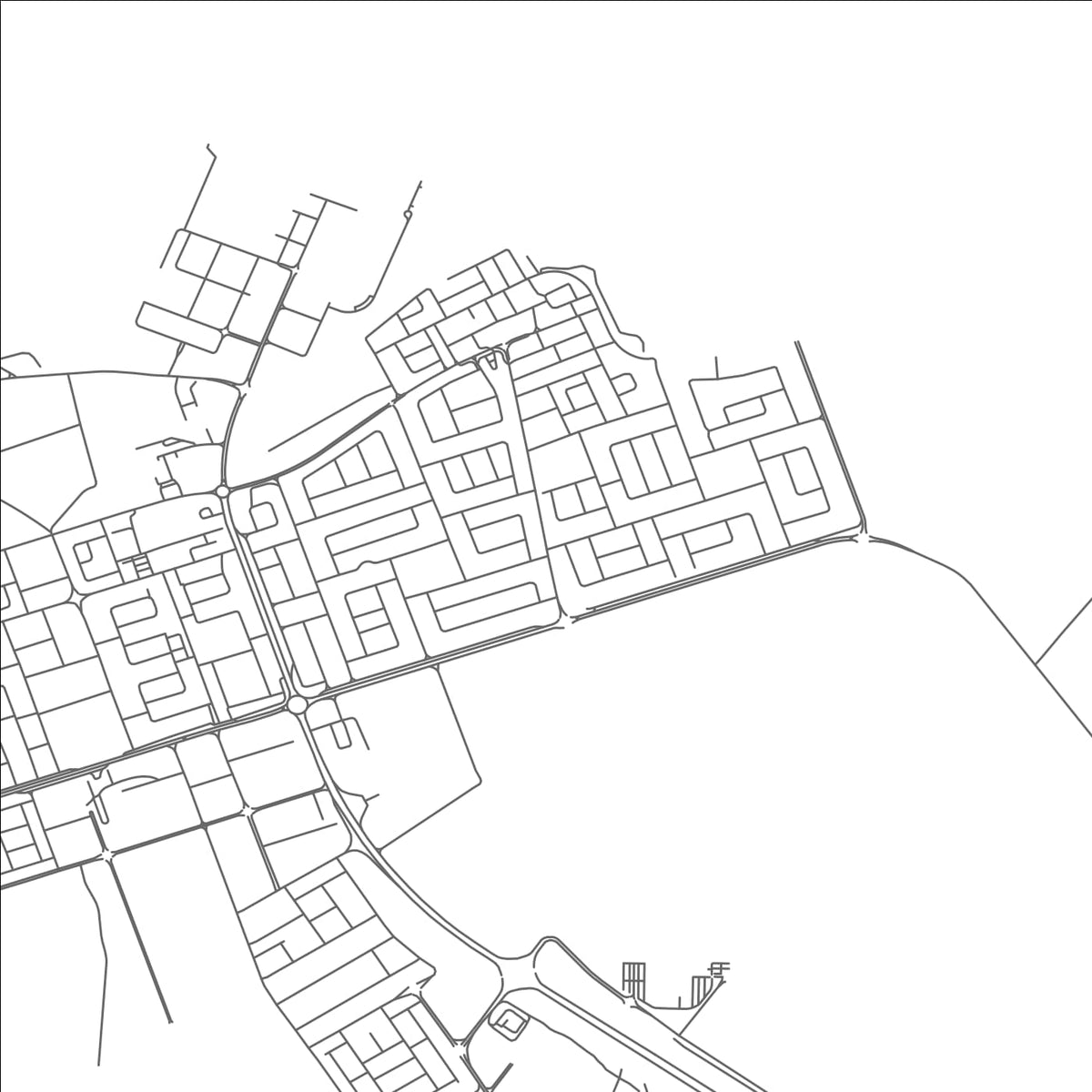 ROAD MAP OF AR RUWAYS, QATAR BY MAPBAKES