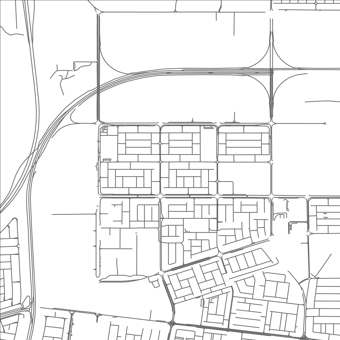 ROAD MAP OF ATH THAMĪD, QATAR BY MAPBAKES