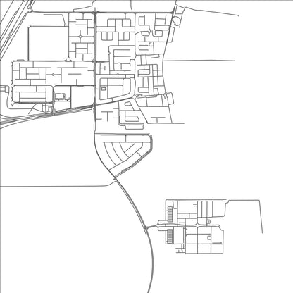 ROAD MAP OF AZ̧ Z̧A‘ĀYIN, QATAR BY MAPBAKES