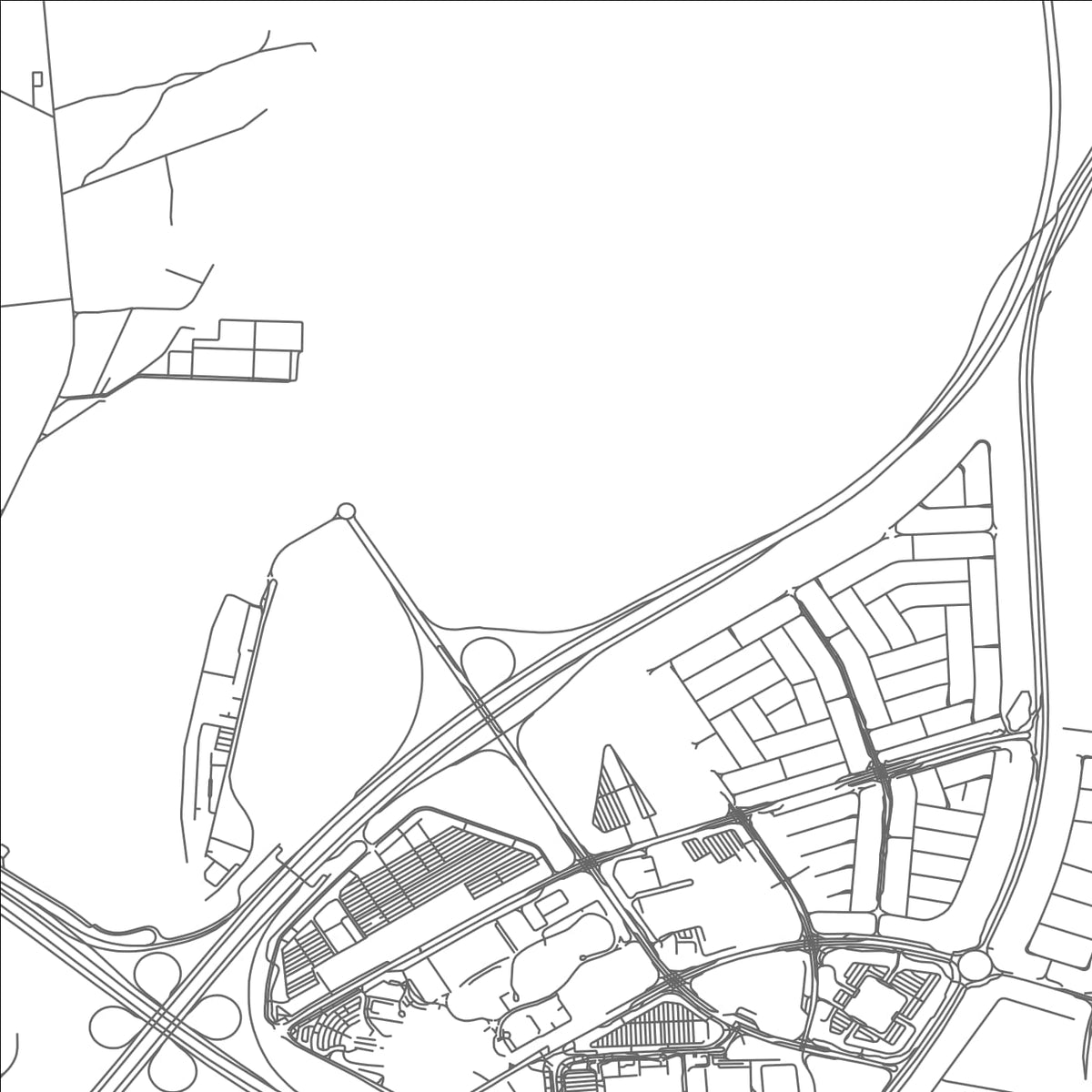 ROAD MAP OF JARĪ AZ̧ Z̧ABĪ, QATAR BY MAPBAKES
