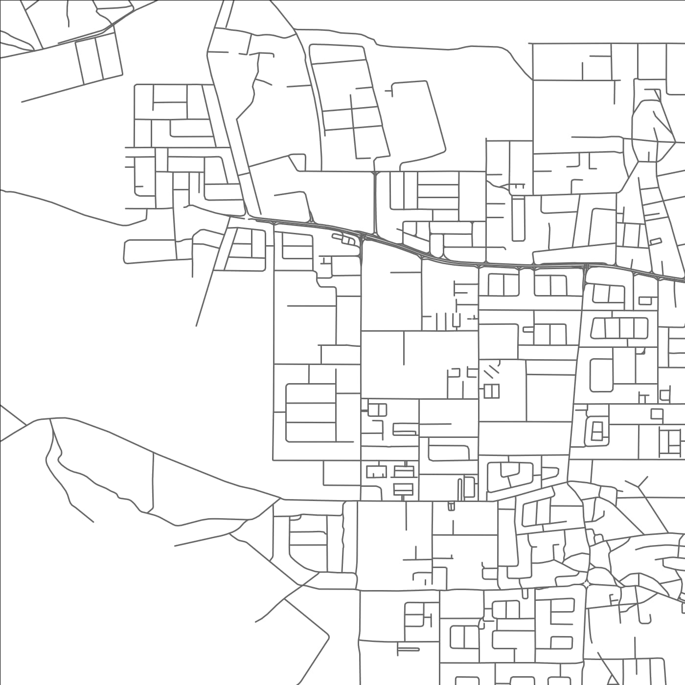 ROAD MAP OF UMM ‘UBAYRĪYAH, QATAR BY MAPBAKES