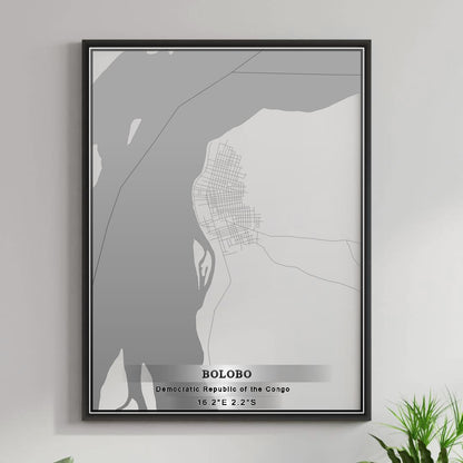 ROAD MAP OF BOLOBO, DEMOCRATIC REPUBLIC OF THE CONGO BY MAPBAKES