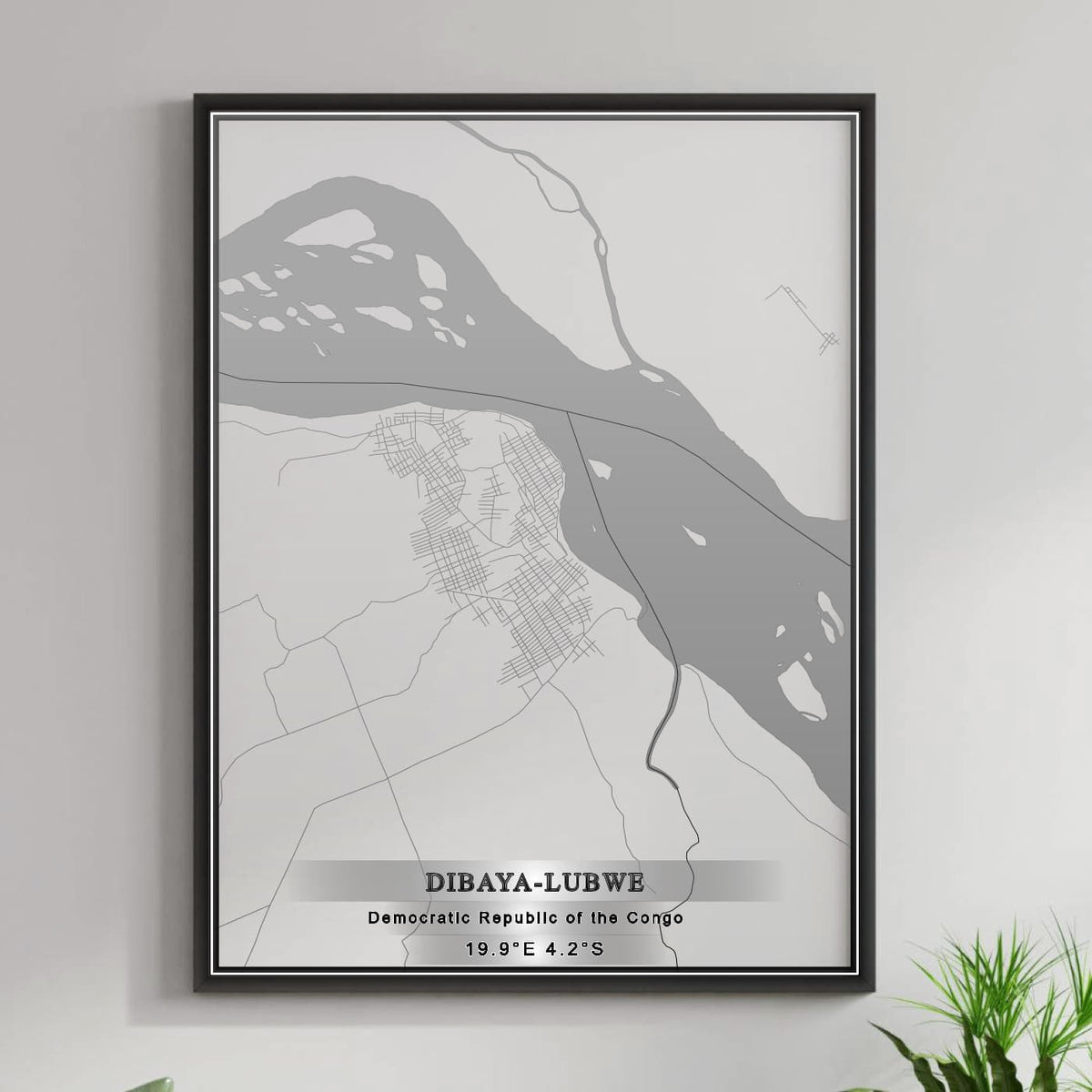 ROAD MAP OF DIBAYA-LUBWE, DEMOCRATIC REPUBLIC OF THE CONGO BY MAPBAKES