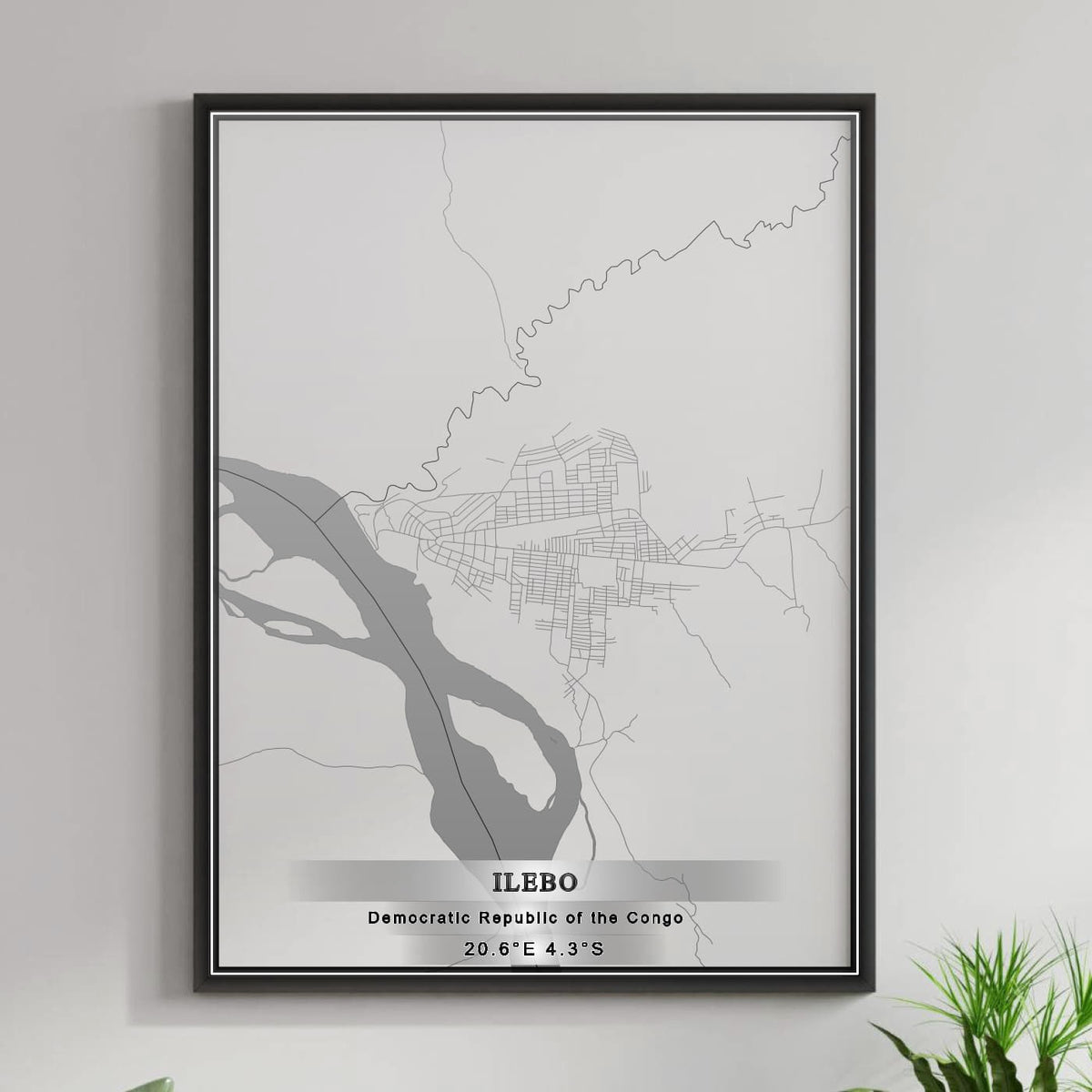 ROAD MAP OF ILEBO, DEMOCRATIC REPUBLIC OF THE CONGO BY MAPBAKES