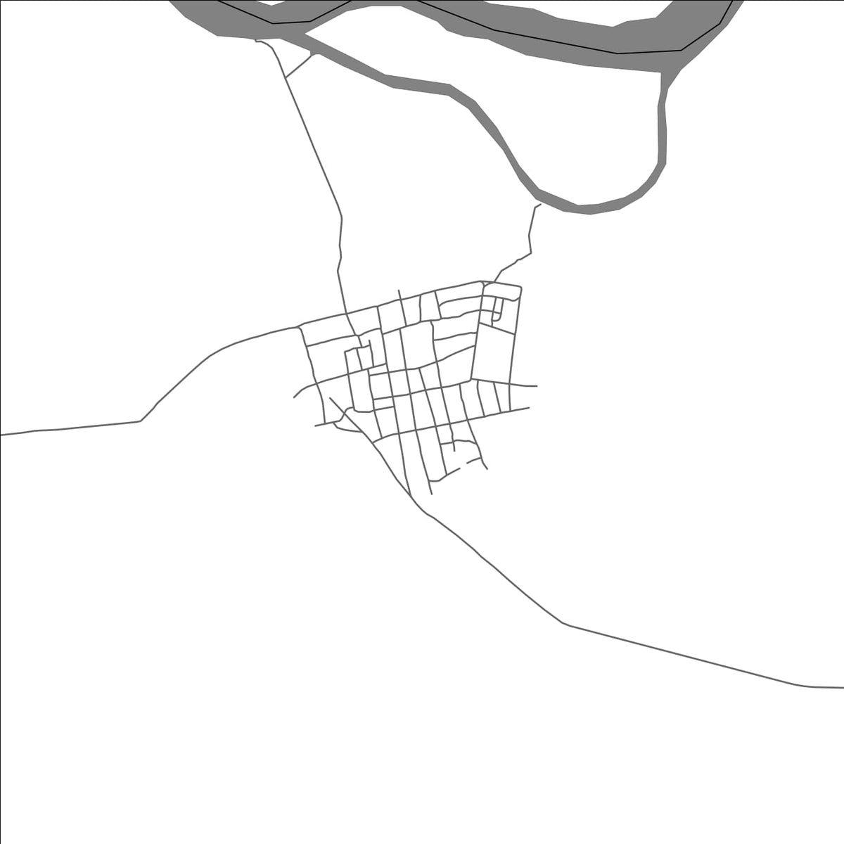 ROAD MAP OF BONGANDANGA, DEMOCRATIC REPUBLIC OF THE CONGO BY MAPBAKES