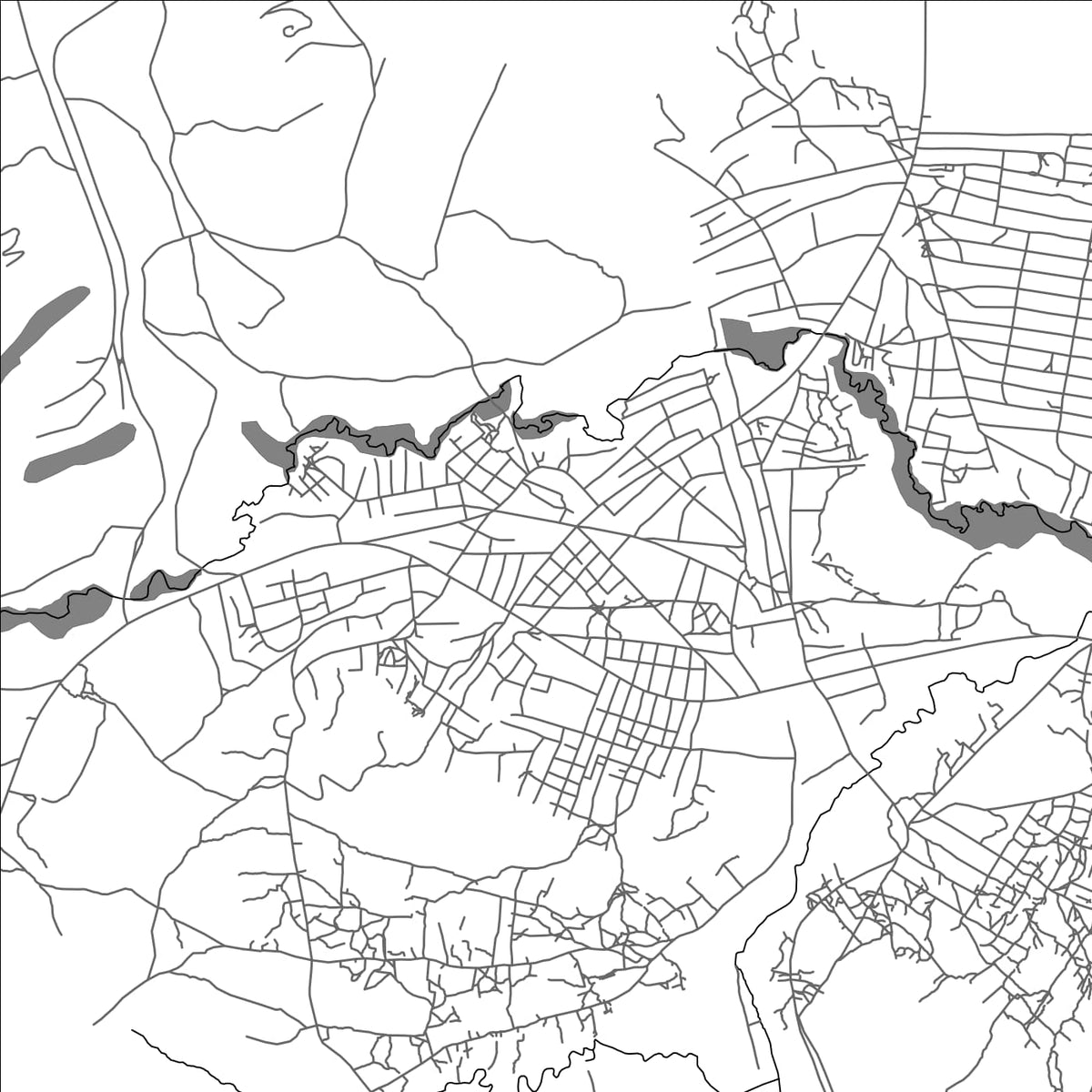 ROAD MAP OF FUNGURUME, DEMOCRATIC REPUBLIC OF THE CONGO BY MAPBAKES