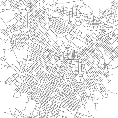 ROAD MAP OF HYOSHA, DEMOCRATIC REPUBLIC OF THE CONGO BY MAPBAKES