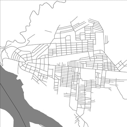 ROAD MAP OF ILEBO, DEMOCRATIC REPUBLIC OF THE CONGO BY MAPBAKES