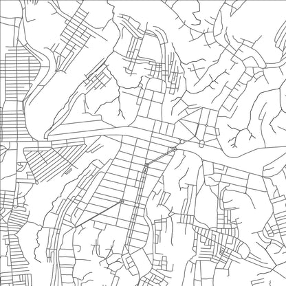 ROAD MAP OF KANANGA, DEMOCRATIC REPUBLIC OF THE CONGO BY MAPBAKES