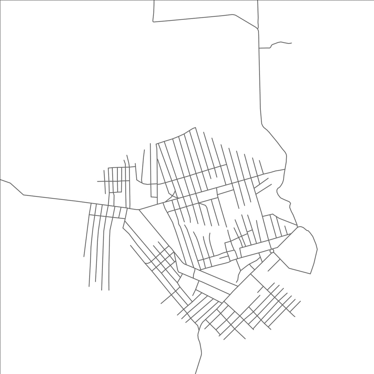 ROAD MAP OF KANIAMA, DEMOCRATIC REPUBLIC OF THE CONGO BY MAPBAKES
