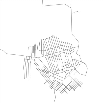 ROAD MAP OF KANIAMA, DEMOCRATIC REPUBLIC OF THE CONGO BY MAPBAKES