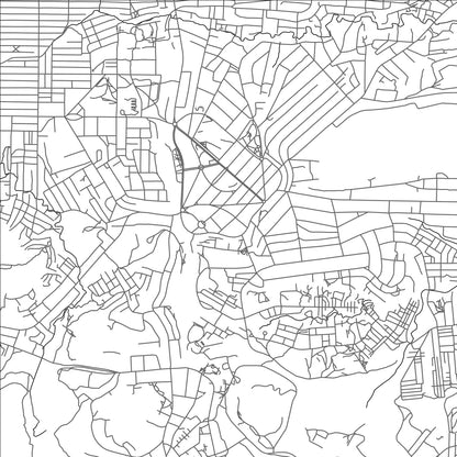 ROAD MAP OF LIKASI, DEMOCRATIC REPUBLIC OF THE CONGO BY MAPBAKES