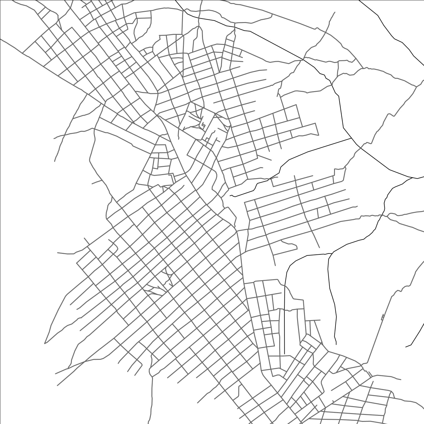 ROAD MAP OF TSHILENGE, DEMOCRATIC REPUBLIC OF THE CONGO BY MAPBAKES