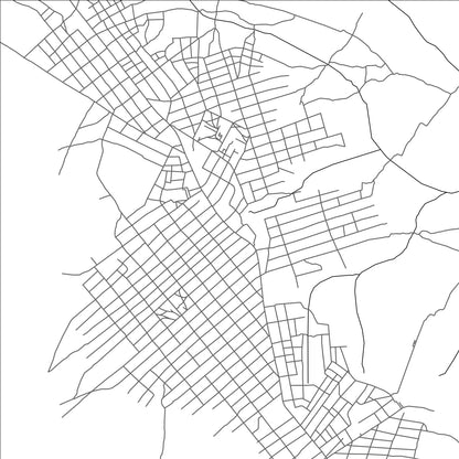 ROAD MAP OF TSHILENGE, DEMOCRATIC REPUBLIC OF THE CONGO BY MAPBAKES