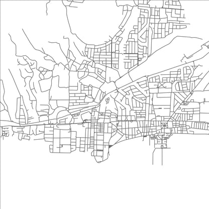 ROAD MAP OF BRUMAIRE, SAINT KITTS AND NEVIS BY MAPBAKES