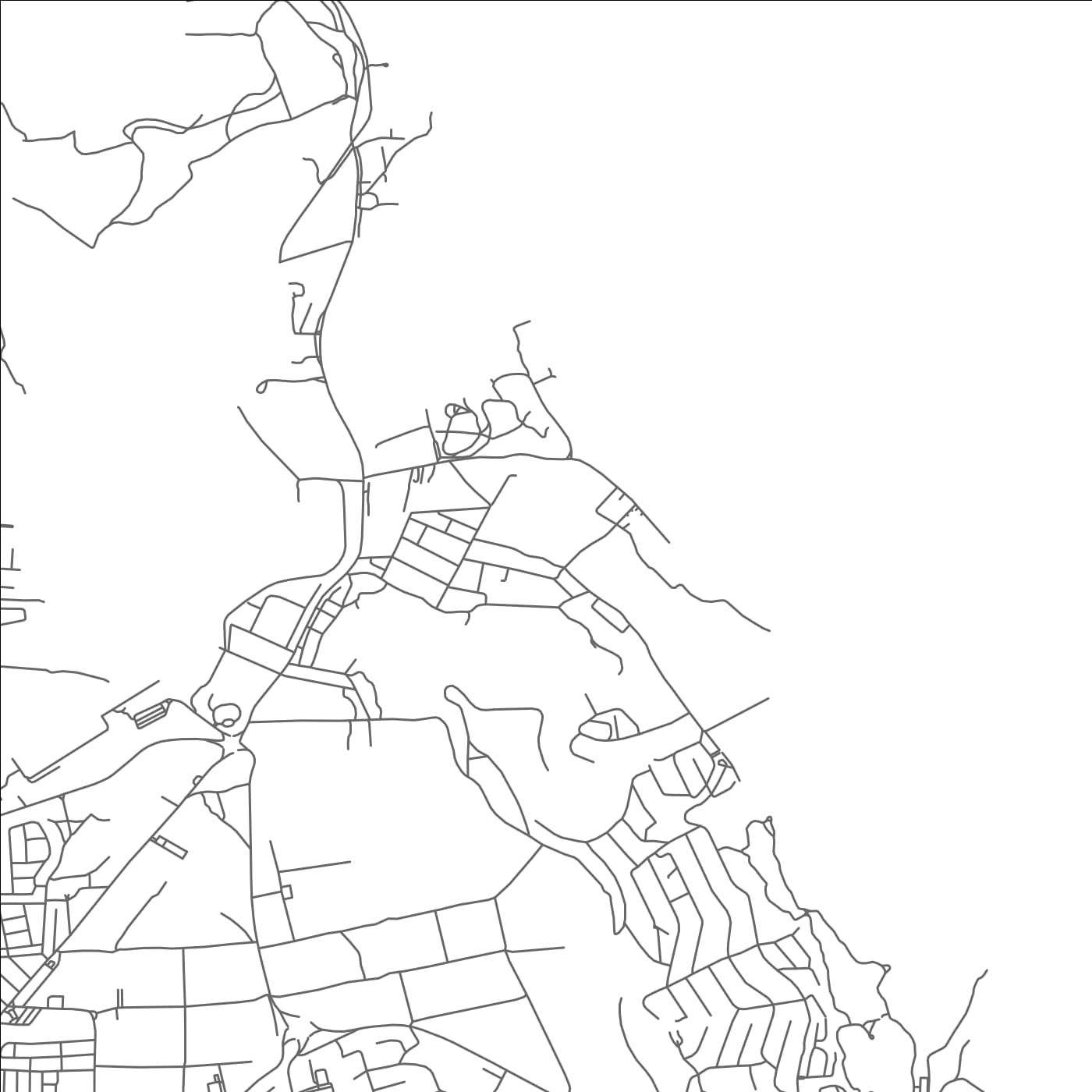 ROAD MAP OF GREATHEEDS, SAINT KITTS AND NEVIS BY MAPBAKES