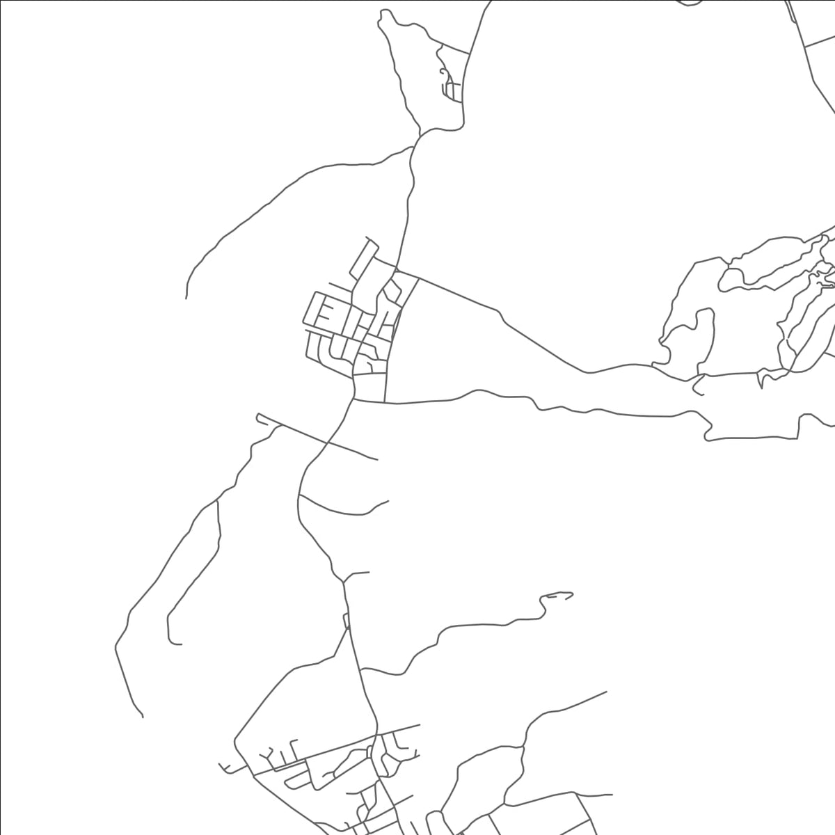 ROAD MAP OF TRANTS, SAINT KITTS AND NEVIS BY MAPBAKES