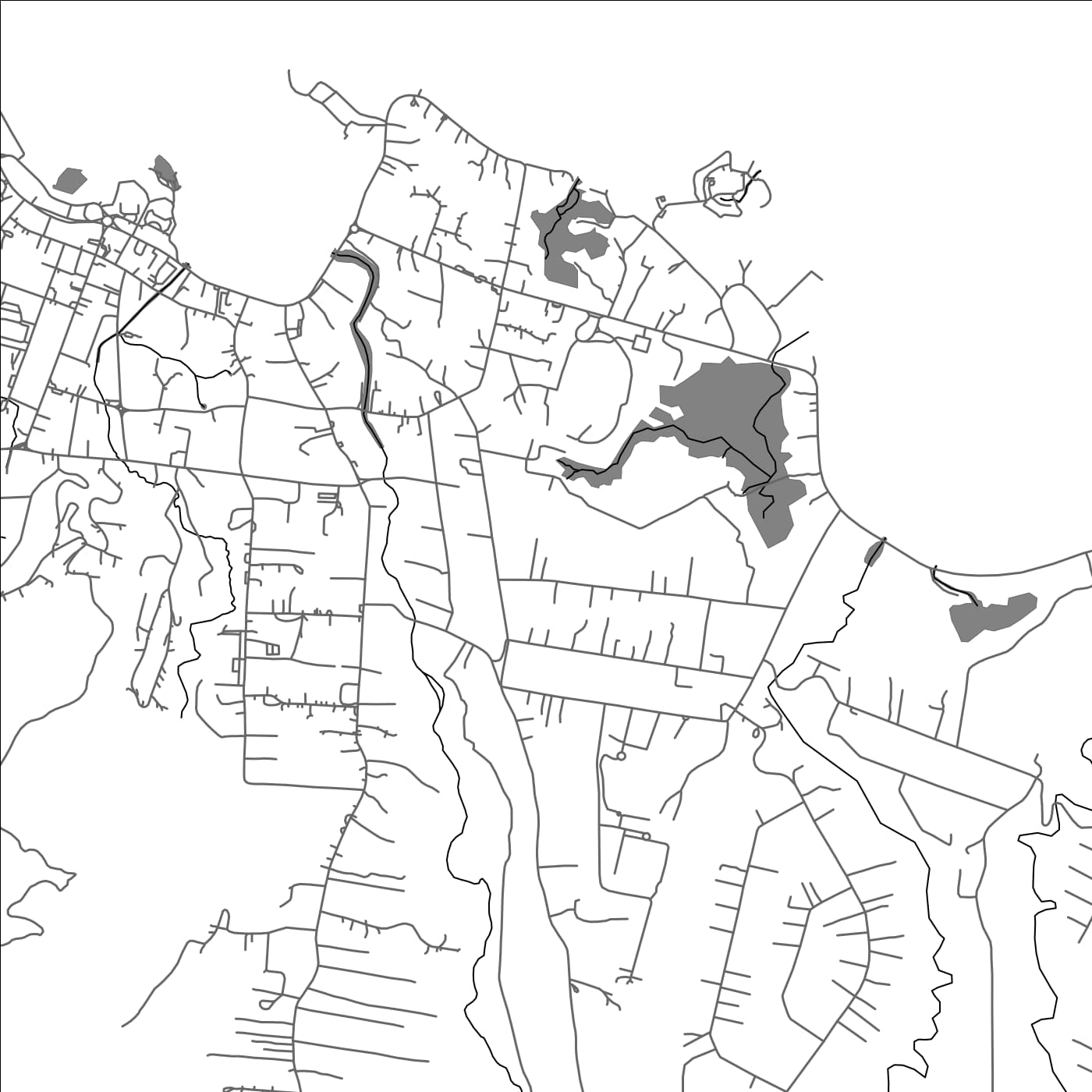 ROAD MAP OF FAATOIA, SAMOA BY MAPBAKES