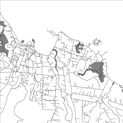 ROAD MAP OF LEONE, SAMOA BY MAPBAKES