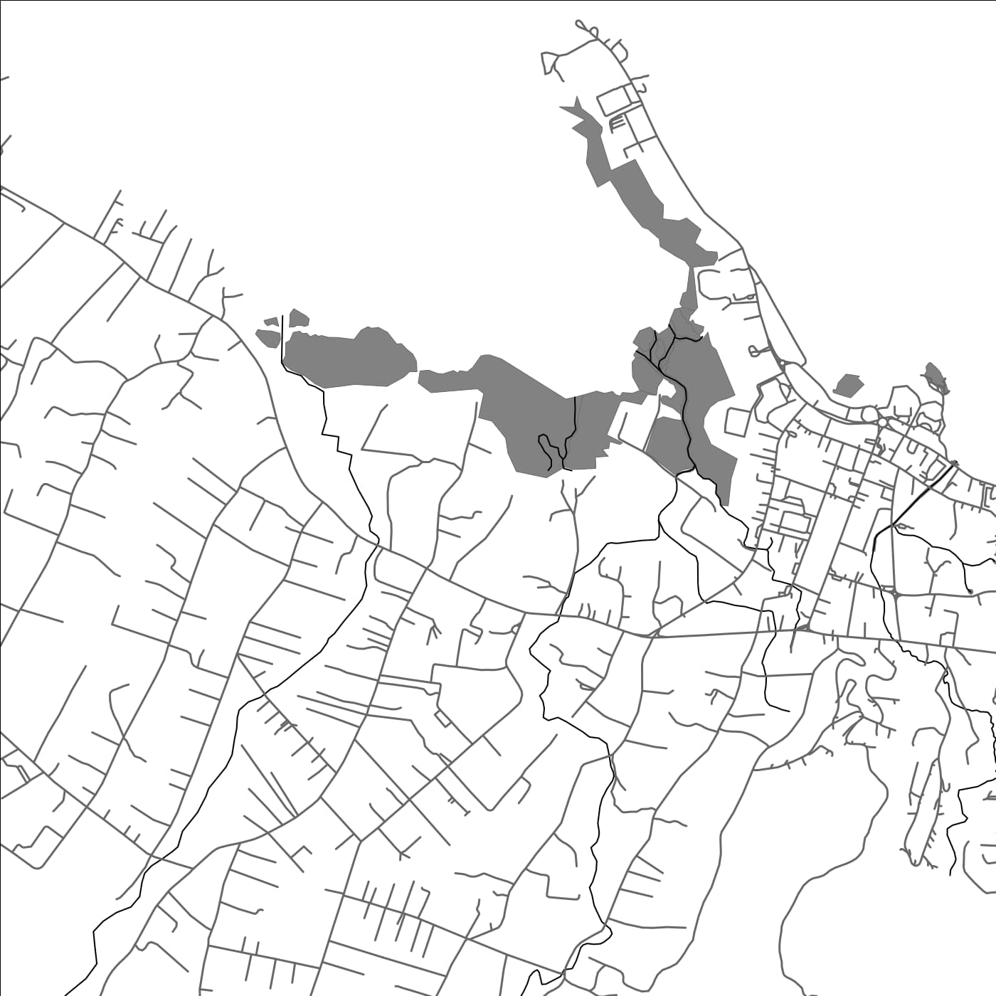 ROAD MAP OF LEPEA, SAMOA BY MAPBAKES