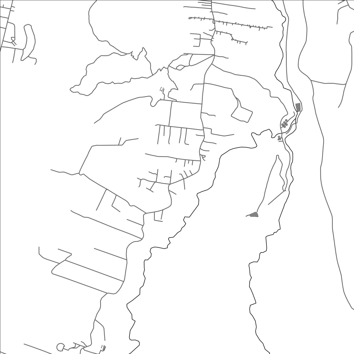 ROAD MAP OF LETAVA, SAMOA BY MAPBAKES