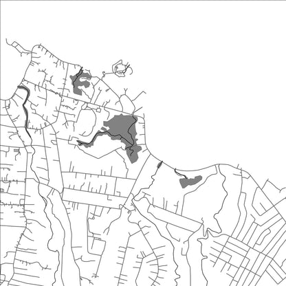 ROAD MAP OF MATAFAGATELE, SAMOA BY MAPBAKES