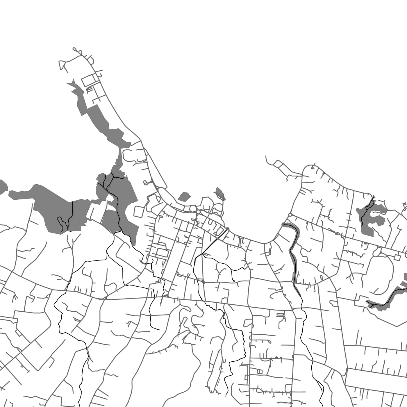 ROAD MAP OF MATAFELE, SAMOA BY MAPBAKES