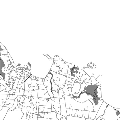 ROAD MAP OF MATAUTU, SAMOA BY MAPBAKES