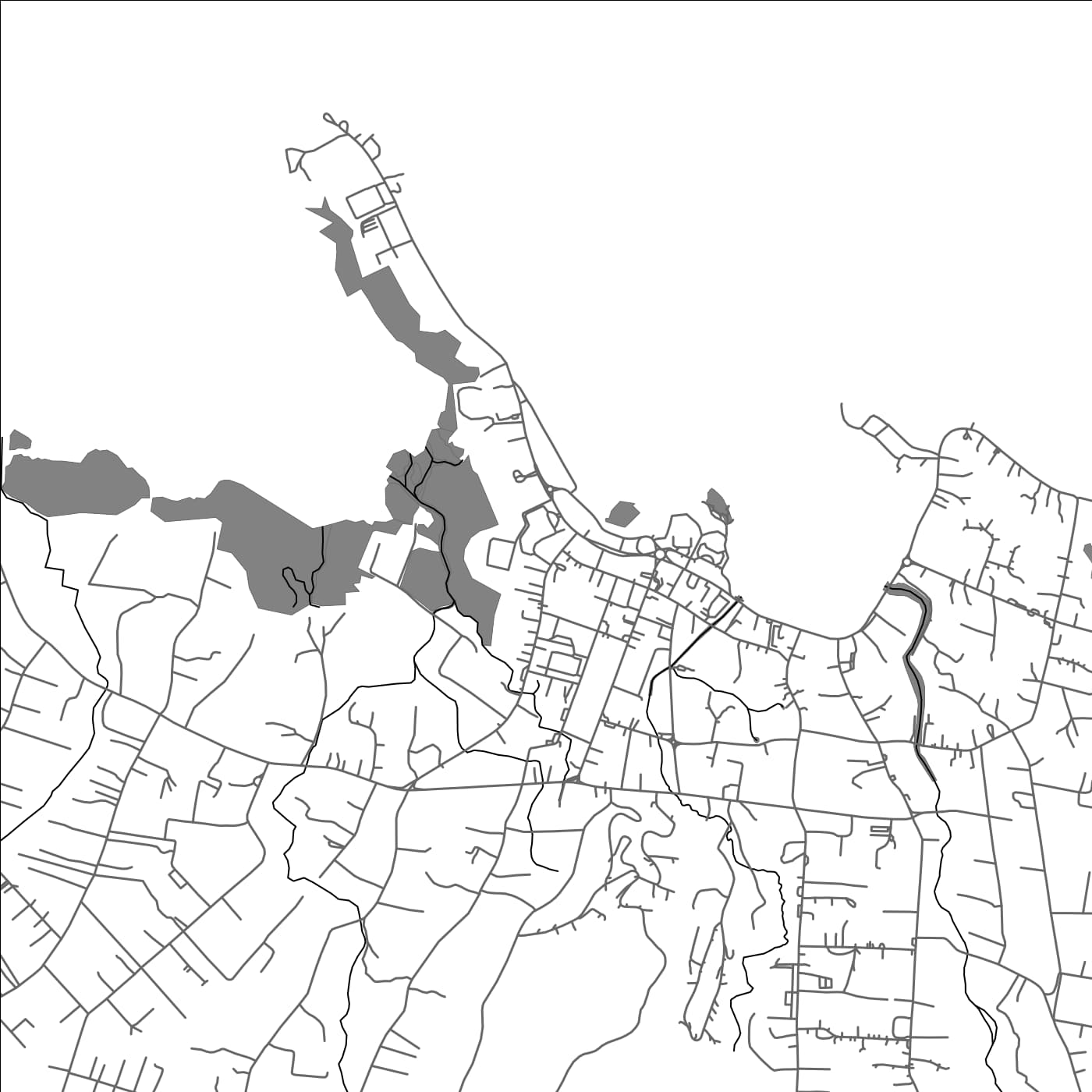 ROAD MAP OF SAVALALO, SAMOA BY MAPBAKES