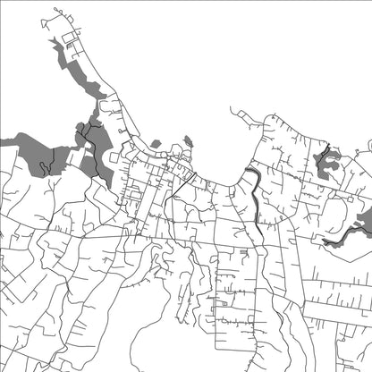 ROAD MAP OF TANUGAMANONO, SAMOA BY MAPBAKES