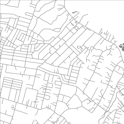 ROAD MAP OF VAITELE-UTA, SAMOA BY MAPBAKES