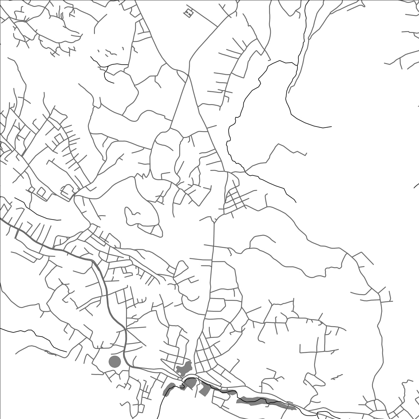 ROAD MAP OF LEICESTER, SIERRA LEONE BY MAPBAKES