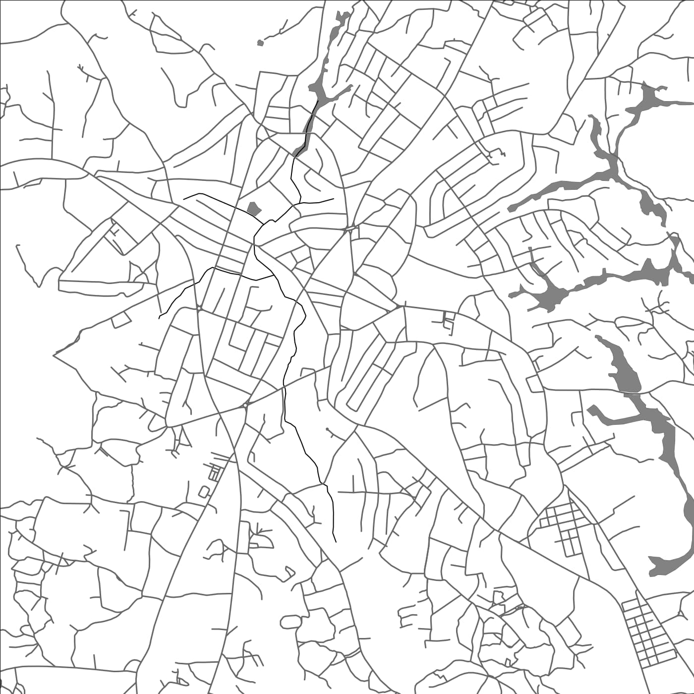 ROAD MAP OF MAKENI, SIERRA LEONE BY MAPBAKES