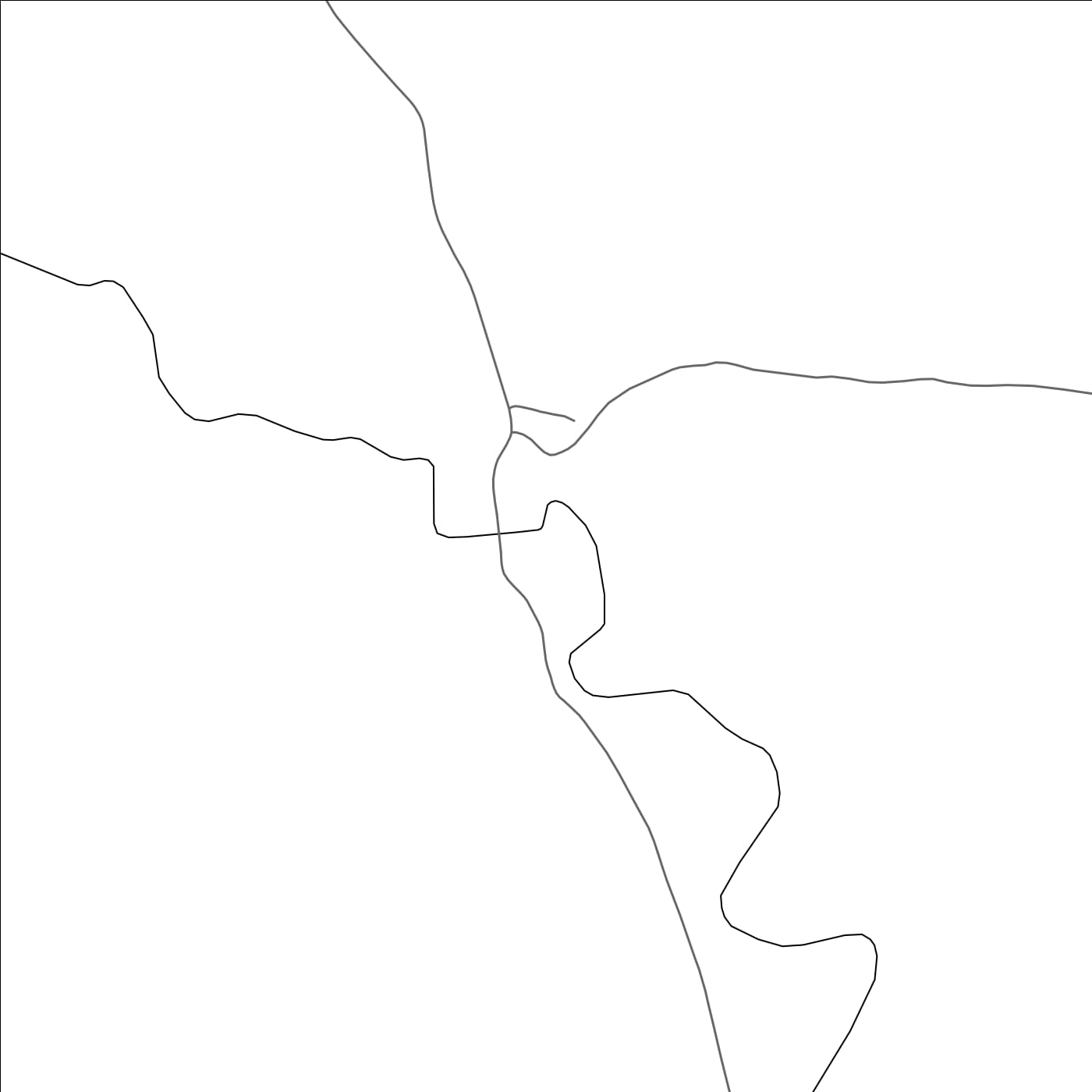 ROAD MAP OF MONGERI, SIERRA LEONE BY MAPBAKES