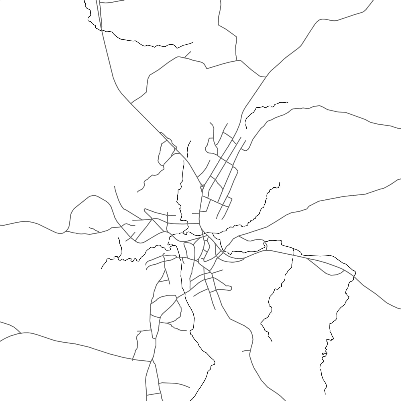 ROAD MAP OF SEGBWEMA, SIERRA LEONE BY MAPBAKES