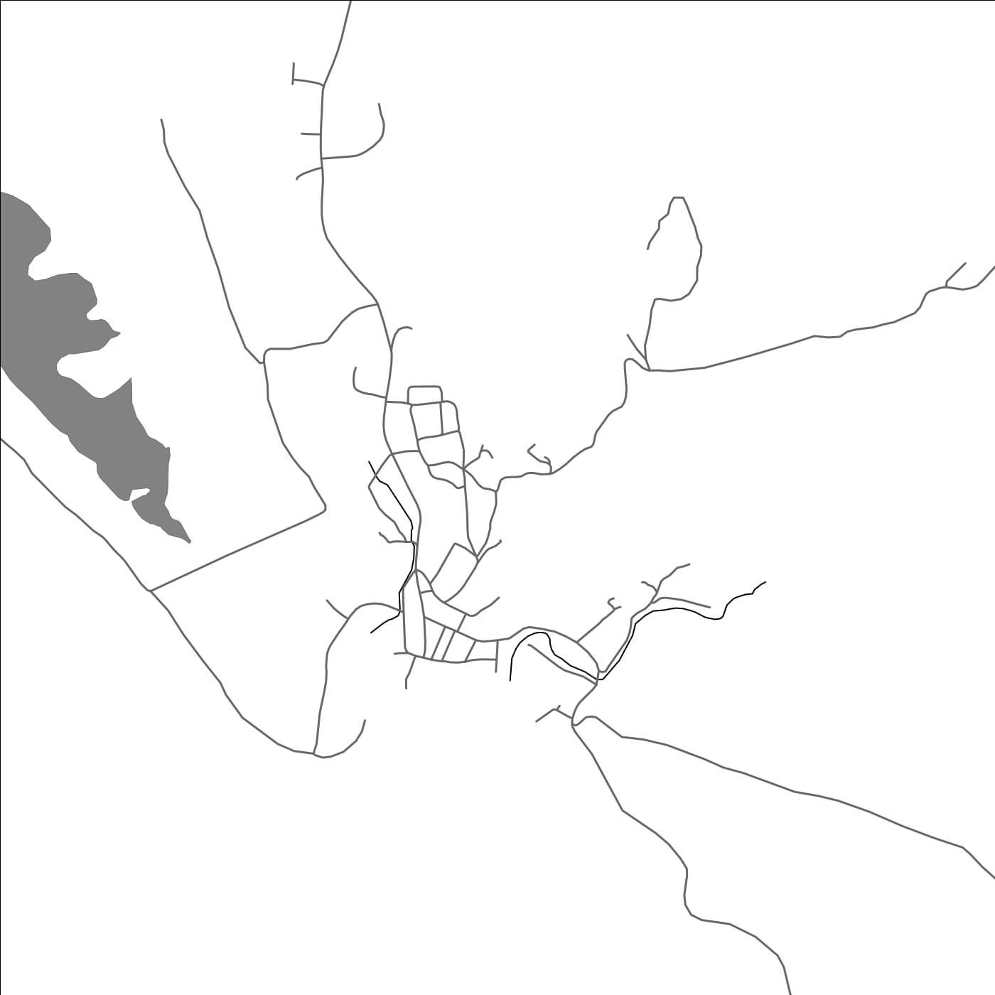 ROAD MAP OF AUKI, SOLOMON ISLANDS BY MAPBAKES