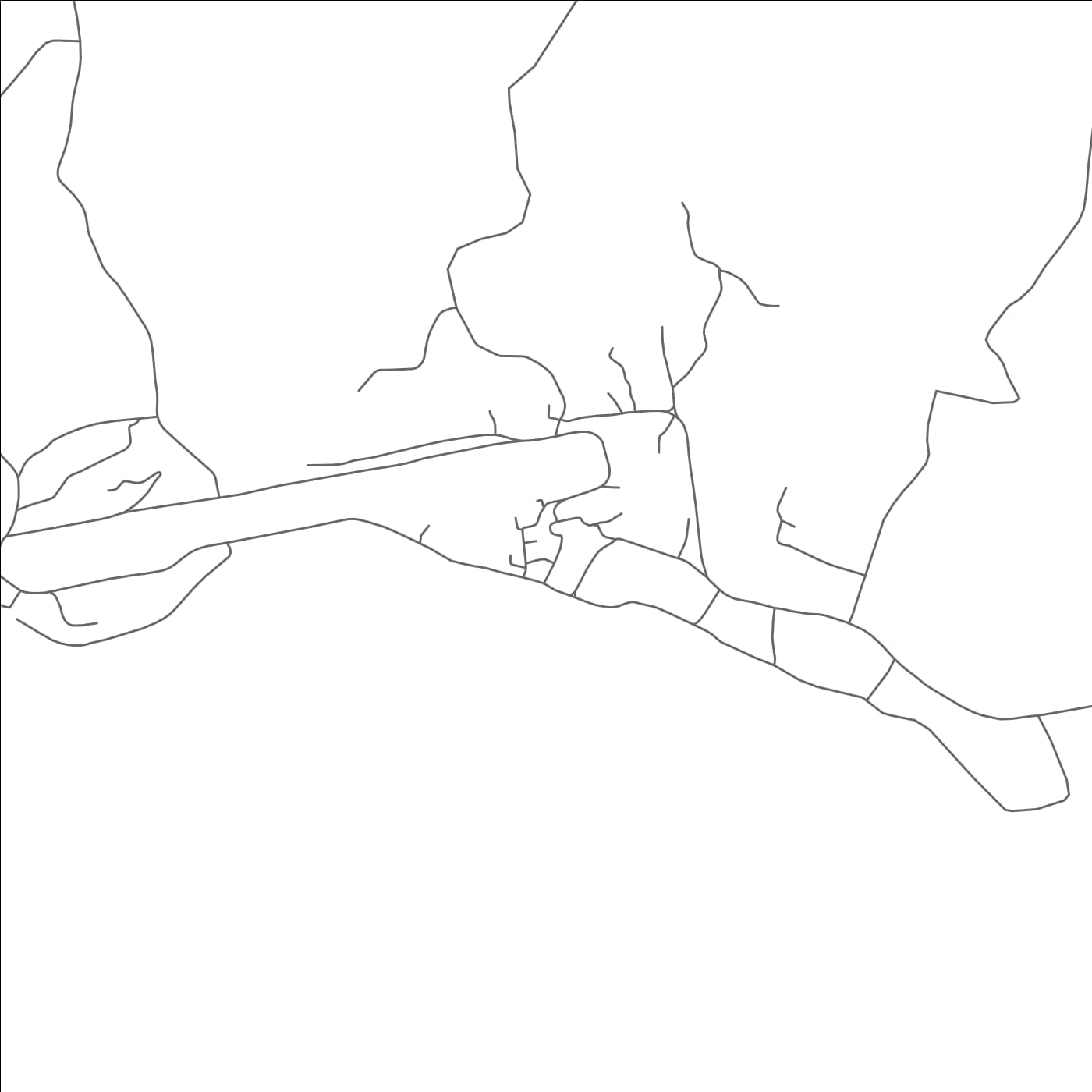 ROAD MAP OF LAMBETE, SOLOMON ISLANDS BY MAPBAKES