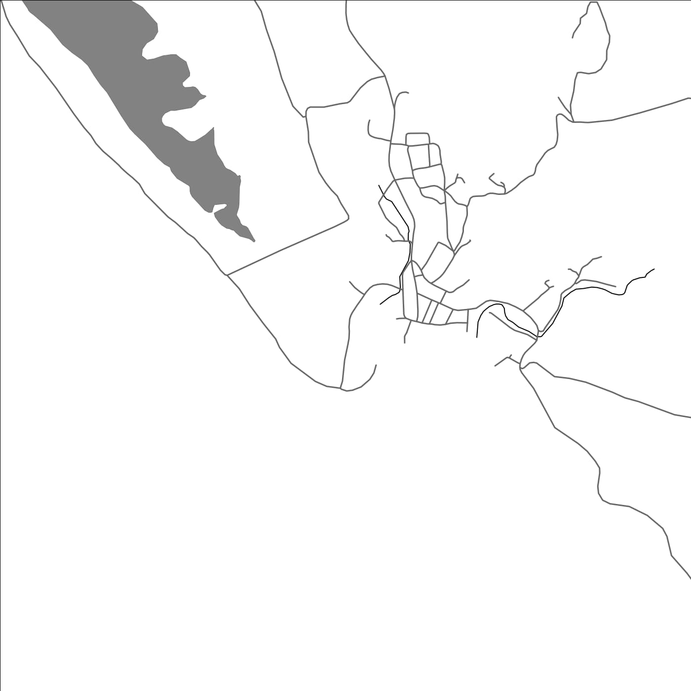 ROAD MAP OF LILISIANA, SOLOMON ISLANDS BY MAPBAKES