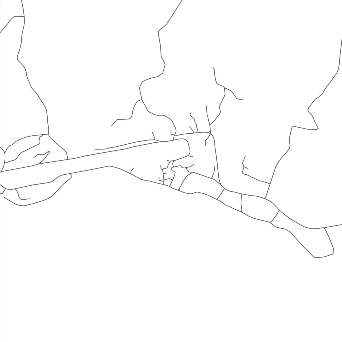 ROAD MAP OF MUNDA, SOLOMON ISLANDS BY MAPBAKES