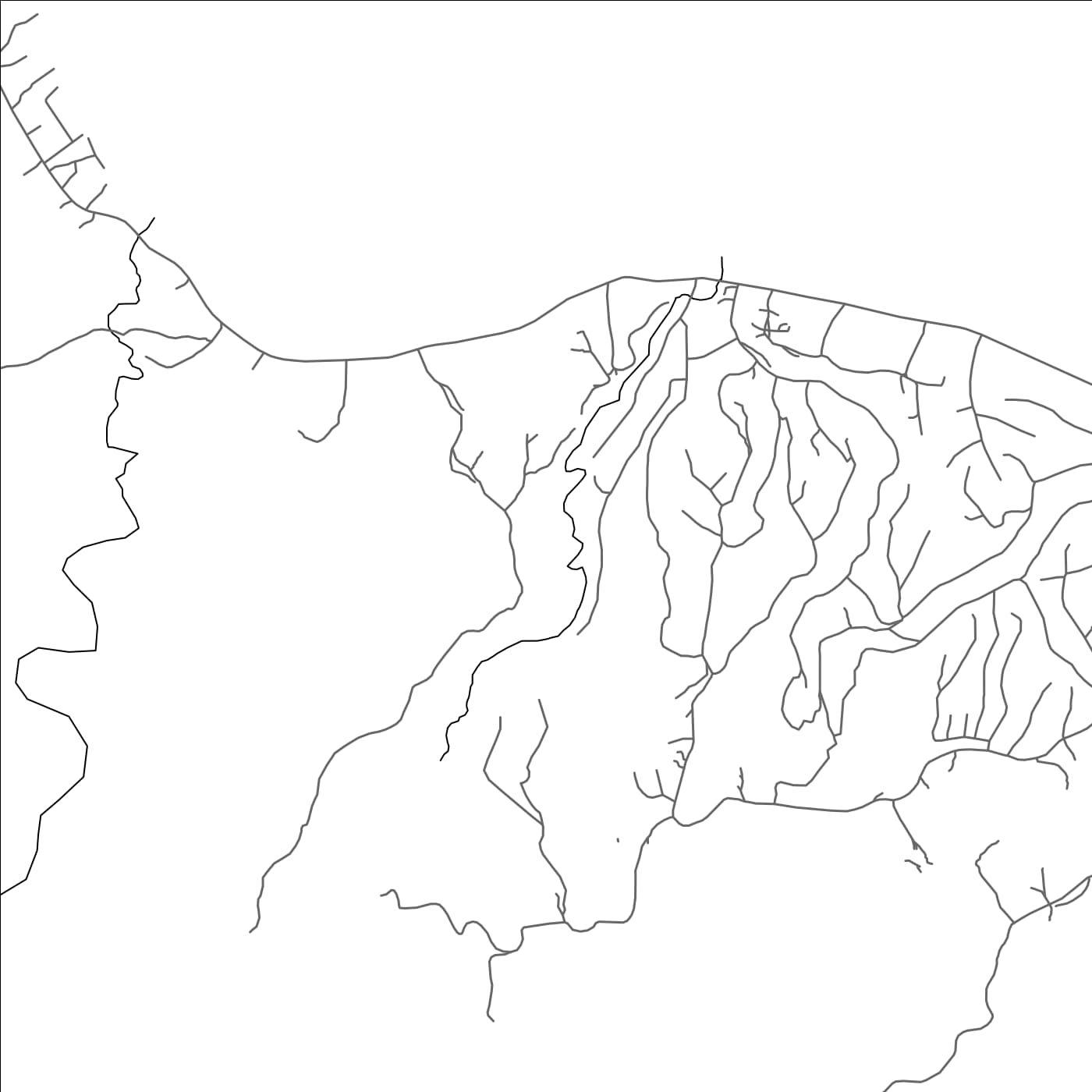 ROAD MAP OF TAUMBAGHE, SOLOMON ISLANDS BY MAPBAKES