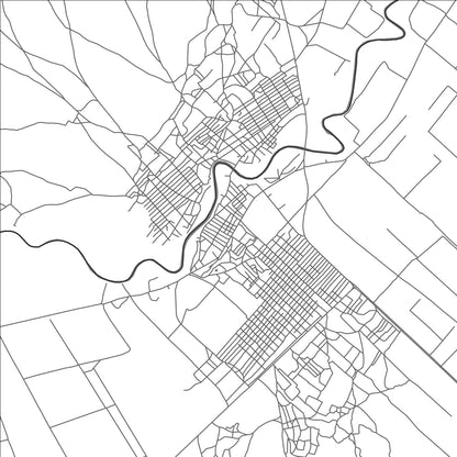 ROAD MAP OF AFGOOYE, SOMALIA BY MAPBAKES