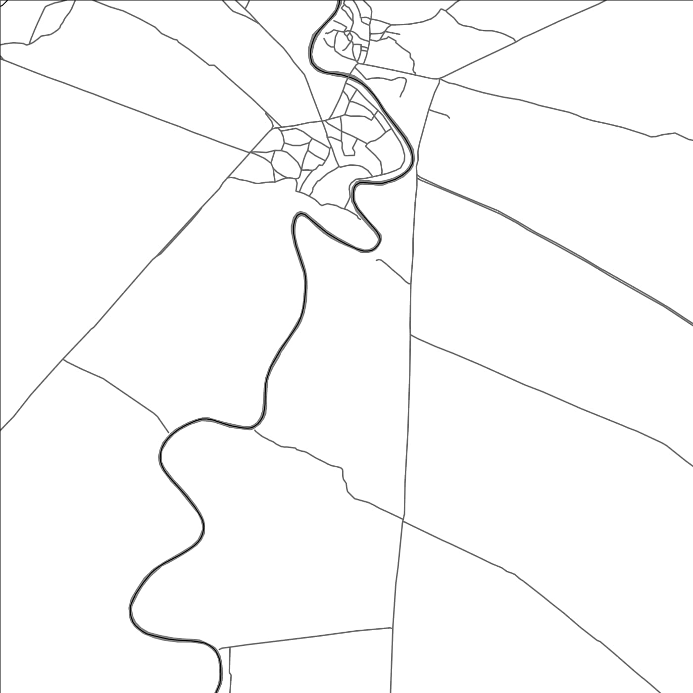 ROAD MAP OF AW DHEEGLE, SOMALIA BY MAPBAKES