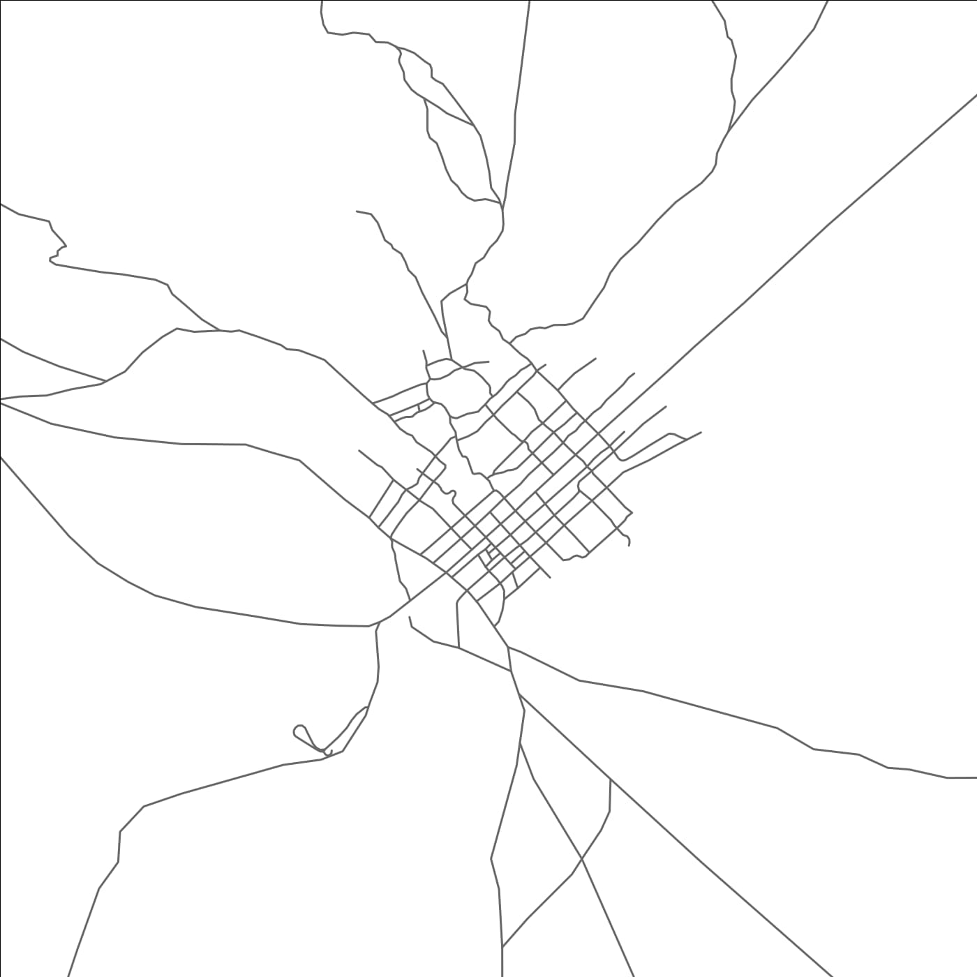 ROAD MAP OF BADHAN, SOMALIA BY MAPBAKES