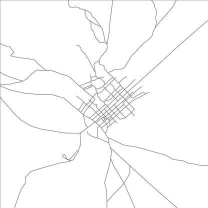 ROAD MAP OF BADHAN, SOMALIA BY MAPBAKES