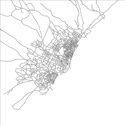 ROAD MAP OF BARAAWE, SOMALIA BY MAPBAKES