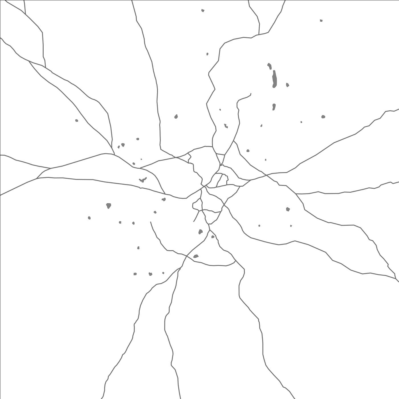 ROAD MAP OF BILIS QOOQAANI, SOMALIA BY MAPBAKES