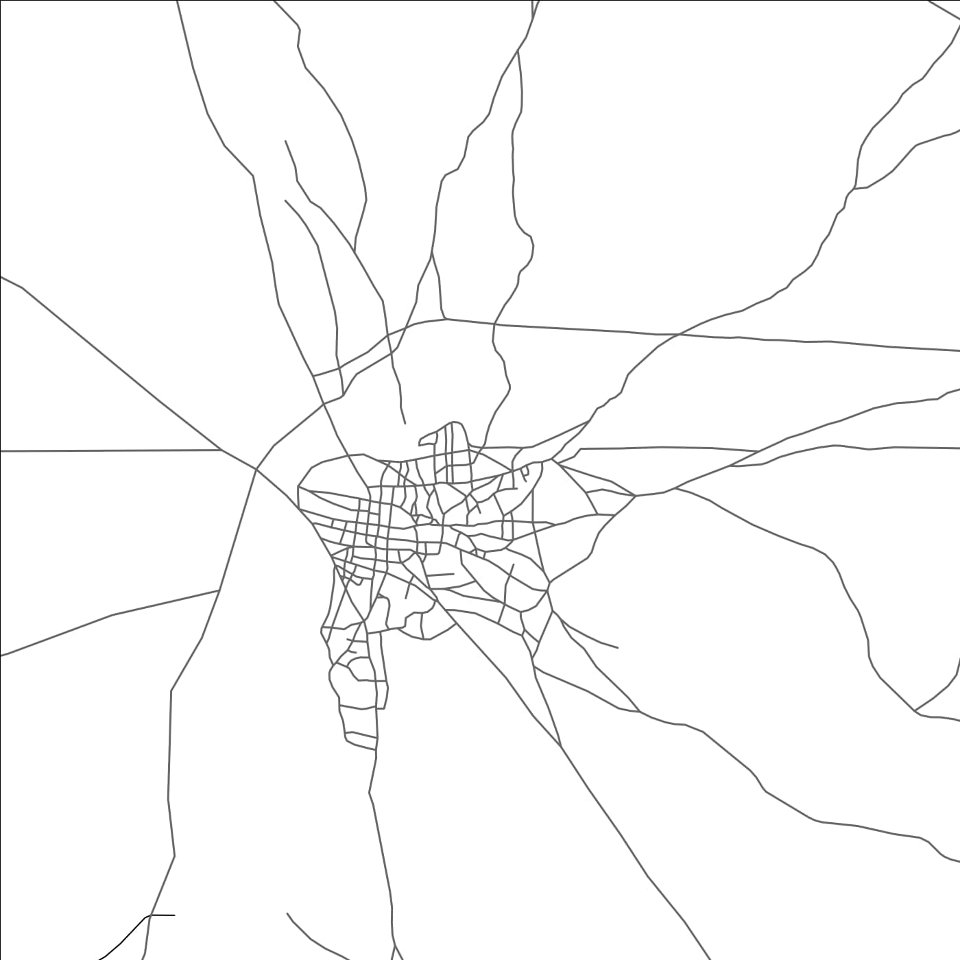 ROAD MAP OF BUQDA CAQABLE, SOMALIA BY MAPBAKES