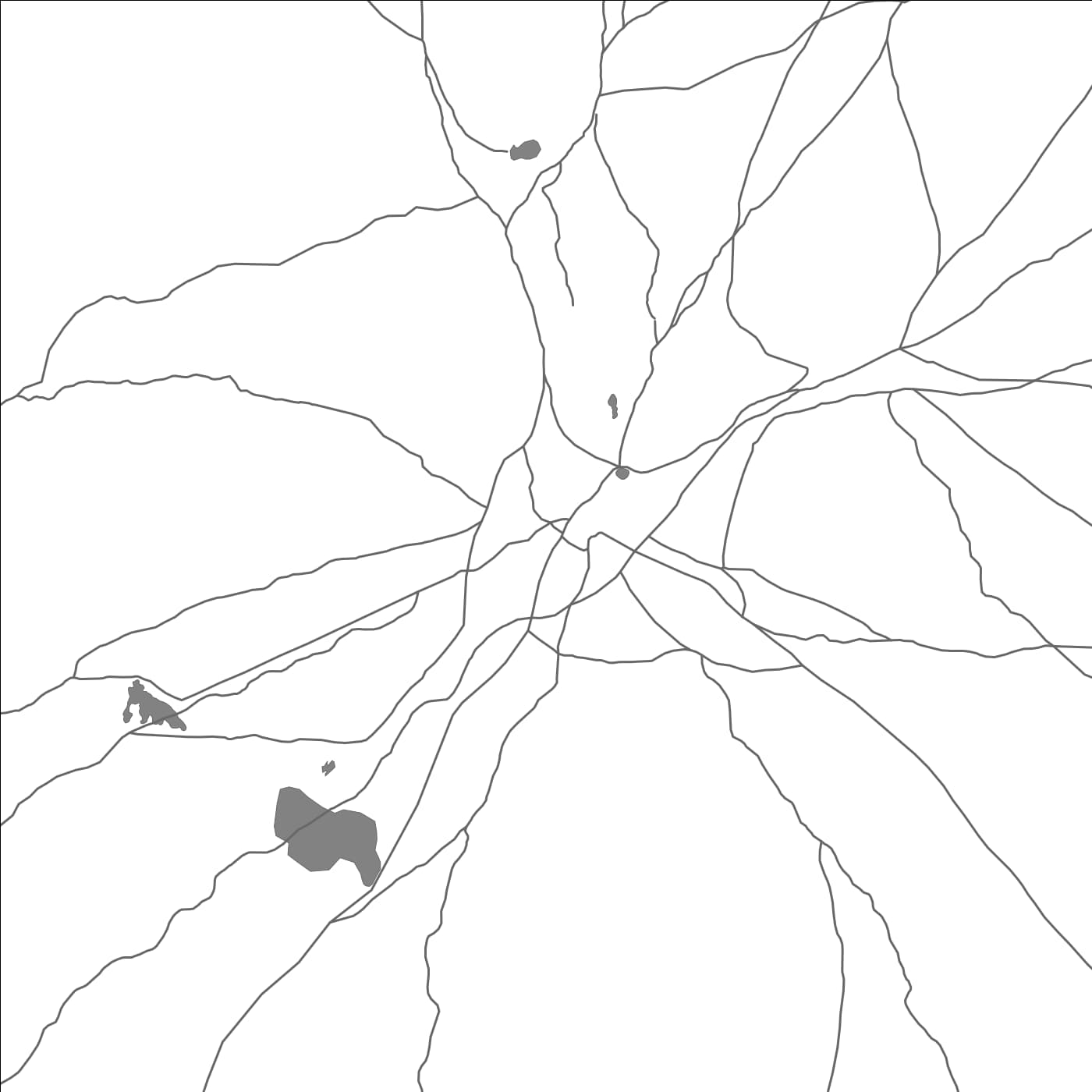 ROAD MAP OF BUQKOOSAAR, SOMALIA BY MAPBAKES